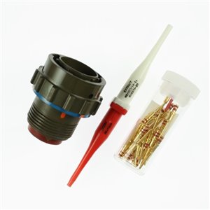 RR05E-14-18PN1A Deutsch Straight plug with ribbed coupling nut