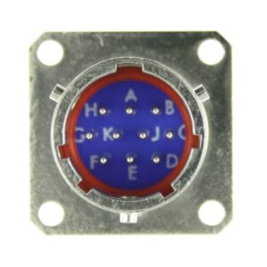 DT02H-12-10PN  Detoronics Square Flange Hermetic Connector 10-Way