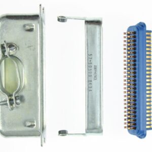 57-50500 Amphenol/DDK 57 Series Plug with side entry metal hood