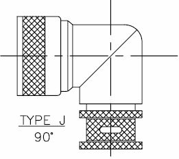 ISOHJ150NF1703-S ISODYNE MIL-DTL-D38999 Series III EMI/RFI Spring band backshell 90 Degree  Degree