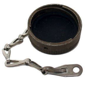 MS3181-22C  Sunbank Protective cap and chain with eyelet for receptacle
