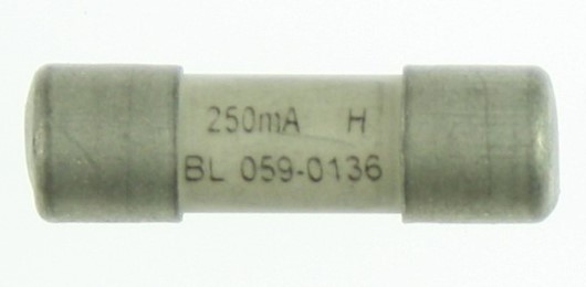 L754/250ma Joint Service Ceramic Fuse Size 00, 250ma
