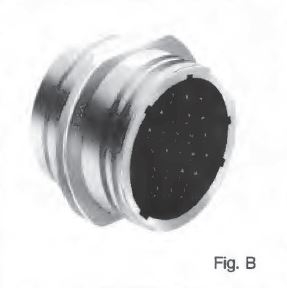 M1721-S09 Thomas Betts 9-Way Triad Metal In-Line Receptacle