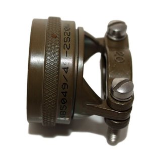 M85049/49-2S20W Spin coupling straight strain relief with saddle clamp
