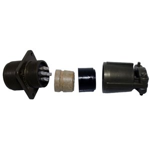 MS3100F18-10P Amphenol MIL-C-5015 Wall mount receptacle with environmental saddle clamp