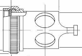 WNC4-21T-2TC Straight screen wrap adapter